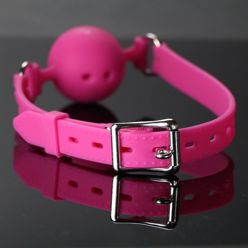 Pure Silicone Mouth Gag Ball Gags BDSM Gagging Restraint Gear Sex Bondage